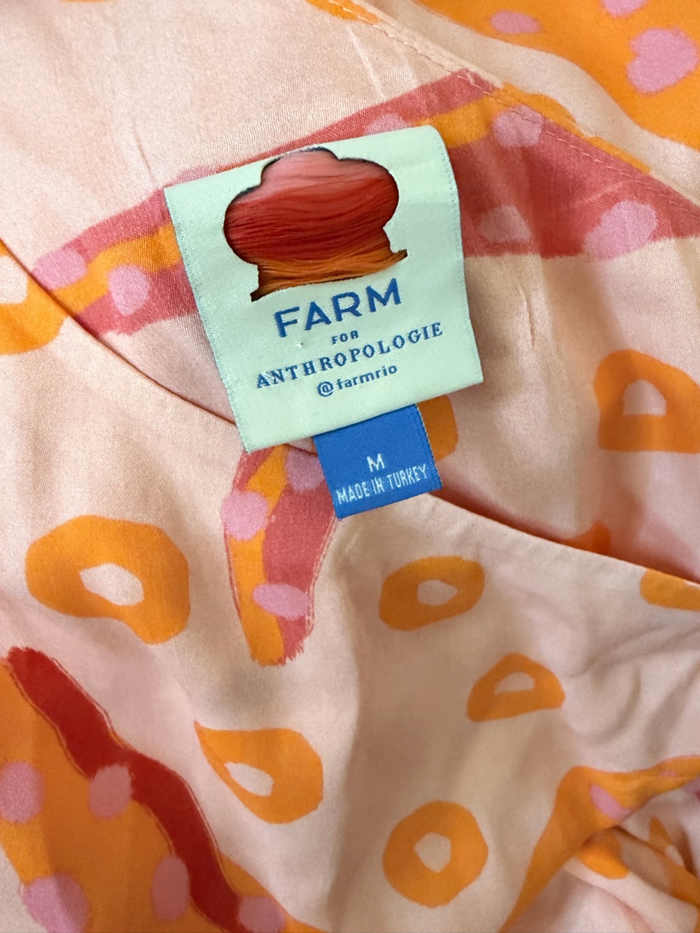 FARM Rio Anthropologie One-Shoulder Starfish Maxi Dress - Size M- EUC - Picture 6 of 6